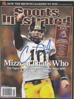 Autographed CHASE DANIEL MISSOURI TIGERS Sports Illustrated 12/3/2007