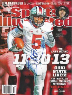 Autographed BRAXTON MILLER OHIO STATE BUCKEYES Sports Illustrated 12/9/2013