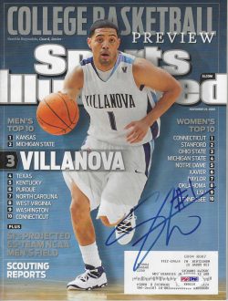 Autographed SCOTTIE REYNOLDS Villanova Wildcats Sports Illustrated 11/23/2009 PSA