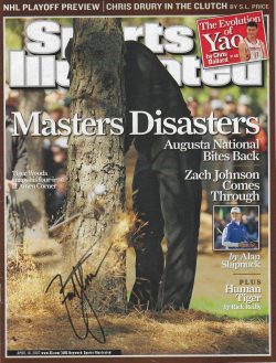 Autographed ZACH JOHNSON PGA Golf Sports Illustrated 4/16/2007