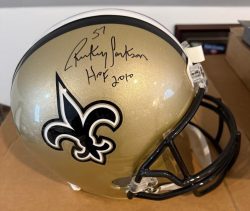 RICKEY JACKSON New Orleans Saints Full-Size Replica Football Helmet HOF