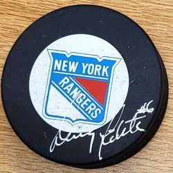 Autographed DOUG LIDSTER New York Rangers Hockey Puck
