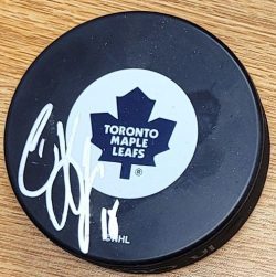Autographed CHAD KILGER Toronto Maple Leafs Hockey Puck