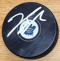 Autographed JASON SPEZZA Toronto Maple Leafs Hockey Puck