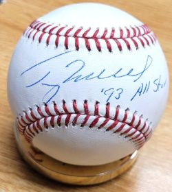 Autographed TERRY MULHOLLAND "93 All Star" Official Major League Baseball