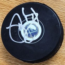 Autographed PHIL HOUSLEY Buffalo Sabres Hockey Puck