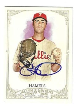 Autographed COLE HAMES Philadelphia Phillies 2012 Topps Allen & Ginter's Card