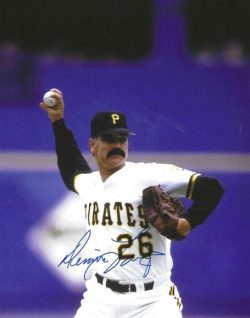 AUTOGRAPHED DENNIS LAMP 8X10 Pittsburgh Pirates Photo