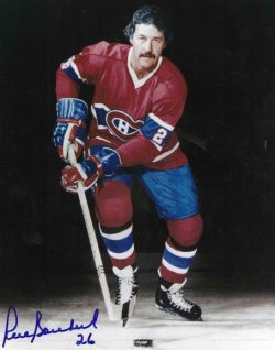 Autographed PIERRE BOUCHARD 8x10 Montreal Canadiens Photo