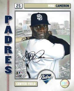 AUTOGRAPHED MIKE CAMERON 8x10 San Diego Padres photo