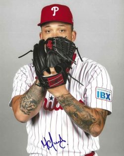 AUTOGRAPHED MOISES CHACE 8x10 Philadelphia Phillies Photo