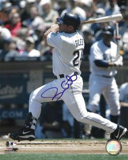 AUTOGRAPHED BRIAN GILES San Diego Padres 8X10 photo