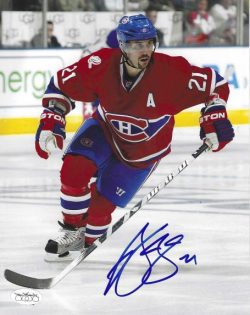 Autographed BRIAN GIONTA 8X10 Montreal Canadiens Photo JSA