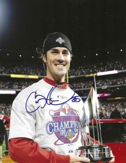 AUTOGRAPHED COLE HAMELS 8X10 Philadelphia Phillies Photo