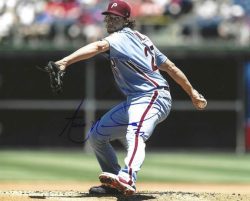 AUTOGRAPHED AARON NOLA 8X10 Philadelphia Phillies Photo