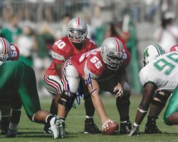 Autographed NICK MANGOLD Ohio State Buckeyes 8x10 Photo