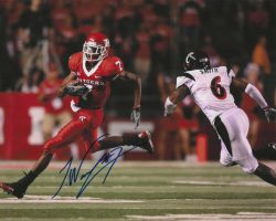 Autographed TIQUAN UNDERWOOD Rutgers Scarlet Knights 8x10 Photo