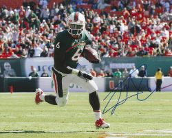Autographed LAMAR MILLER Miami Hurricanes 8x10  Photo