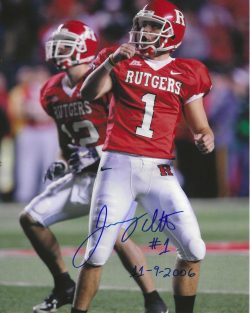 Autographed JEREMY ITO Rutgers Scarlet Knights 8x10 Photo