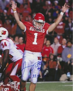 Autographed JEREMY ITO Rutgers Scarlet Knights 8x10  Photo