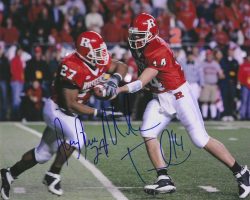 Autographed MIKE TEEL & RAY RICE Rutgers Scarlet Knights 8x10 Photo