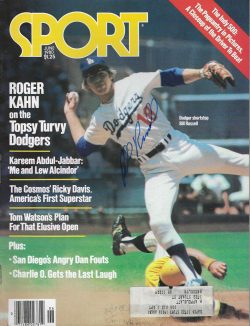 Autographed BILL RUSSELL LOS ANGELES DODGERS Sport Magazine June 1980