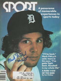 Autographed MARK FIDRYCH Detroit Tigers Sport Magazine July 1977