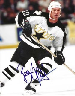 Autographed BRIAN SKRUDLAND 8x10 Dallas Stars Photo