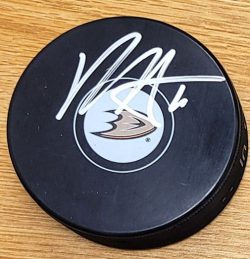 Autographed RYAN STROME Anaheim Ducks Hockey Puck