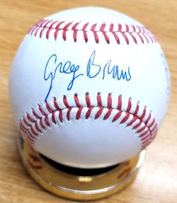 Autographed GREG BROWN "Raise the Jolly Roger" Official Major League Baseball