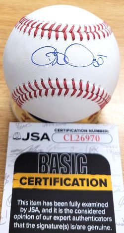 Autographed COLE HAMELS Official Major League Baseball JSA