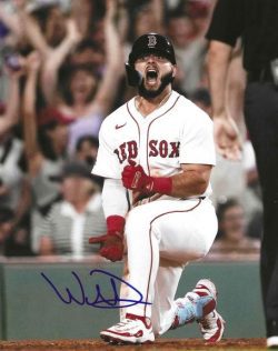 AUTOGRAPHED WILYER ABREU 8x10 Boston Red Sox photo