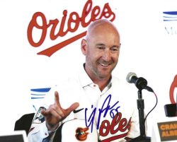 AUTOGRAPHED 8x10 CRAIG ALBERNAZ Baltimore Orioles Photo