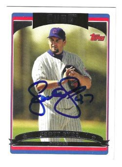 Autographed SCOTT EYRE Chicago Cubs 2006 Topps Card