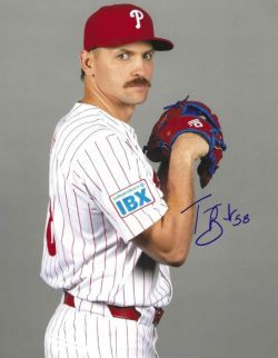 AUTOGRAPHED TANNER BANKS Philadelphia Phillies 8x10 Photo