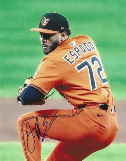 AUTOGRAPHED JOSE ESPADA 8X10 Baltimore Orioles Photo