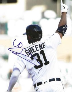 AUTOGRAPHED RILEY GREENE 8x10 Detroit Tigers Photo