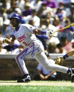 AUTOGRAPHED MARQUIS GRISSOM 8X10 Montreal Expos photo