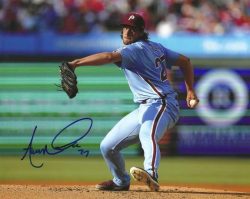 AUTOGRAPHED AARON NOLA 8X10 Philadelphia Phillies Photo