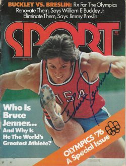 Autographed BRUCE CAITLYN JENNER Sport Magazine July 1976