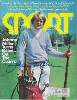 Autographed JOHNNY MILLER PGA Golf Sport Magazine June 1975