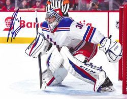 Autographed CAM TALBOT  8X10 New York Rangers Photo