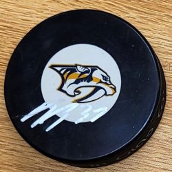 Autographed NICK BLANKENBURG Nashville Predators Hockey Puck