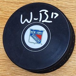 Autographed WILL BORGEN New York Rangers Hockey Puck