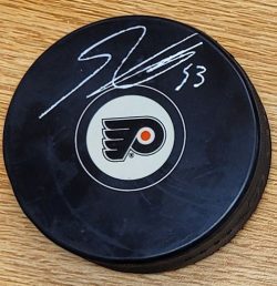 Autographed Shayne Gostisbehere Philadelphia Flyers Hockey Puck