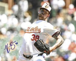 AUTOGRAPHED KYLE BRADISH 8x10 Baltimore Orioles Photo