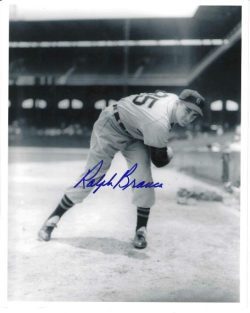 AUTOGRAPHED RALPH BRANCA 8x10 Detroit Tigers Photo