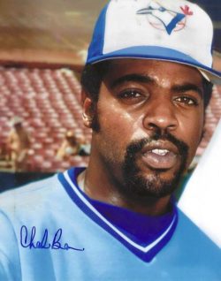 AUTOGRAPHED CHARLIE BEAMON 8X10 Toronto Blue Jays photo