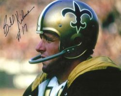 Autographed BILLY KILMER 8X10 New Orleans Saints photo