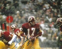 Autographed BILLY KILMER 8x10 Washington Redskins Photo